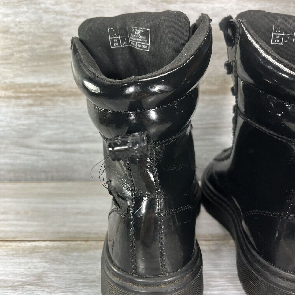 Dr. Martens Women’s Fade Pony Paten Lamper Italian Hair On Leather Boots Size 7 - Picture 8 of 13